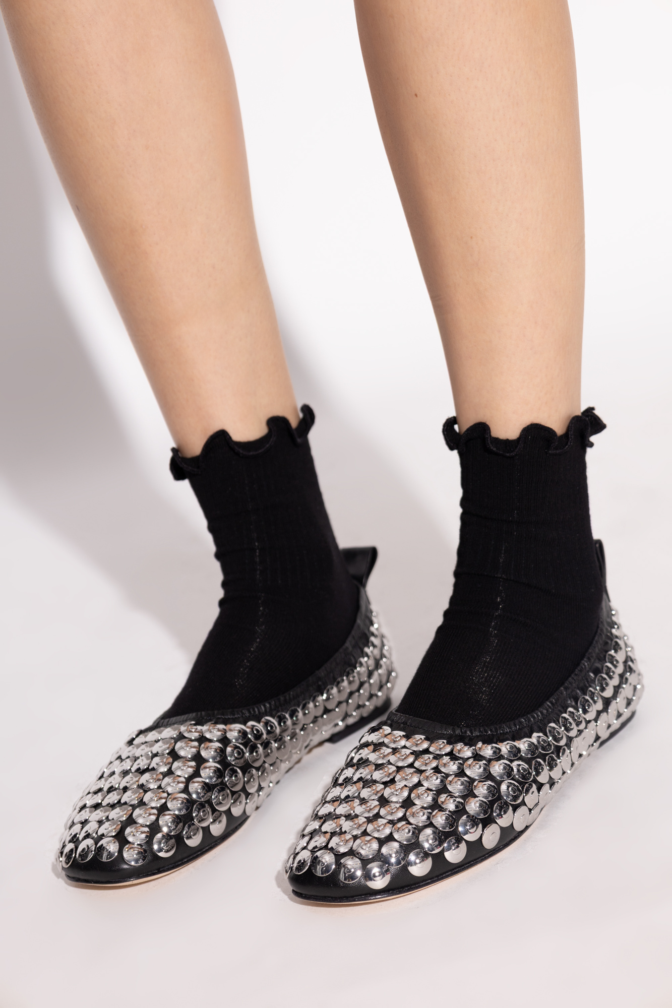 Tory Burch Leather ballerinas with studs | Women's Shoes